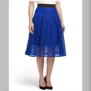 MILLY Cobalt  blue midi skirt